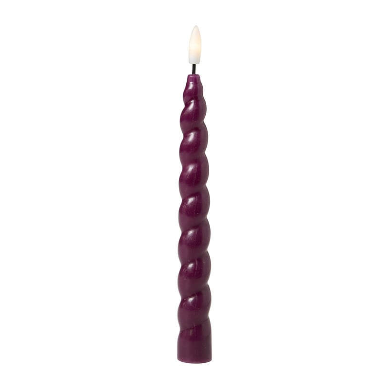 LED dinerkaars twist - paars - 2.5x24.5 cm
