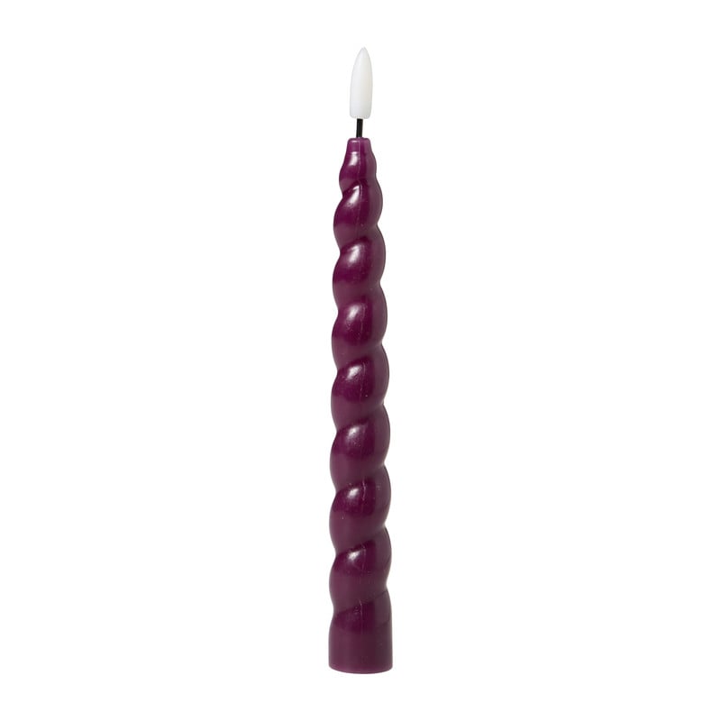 LED dinerkaars twist - paars - 2.5x24.5 cm