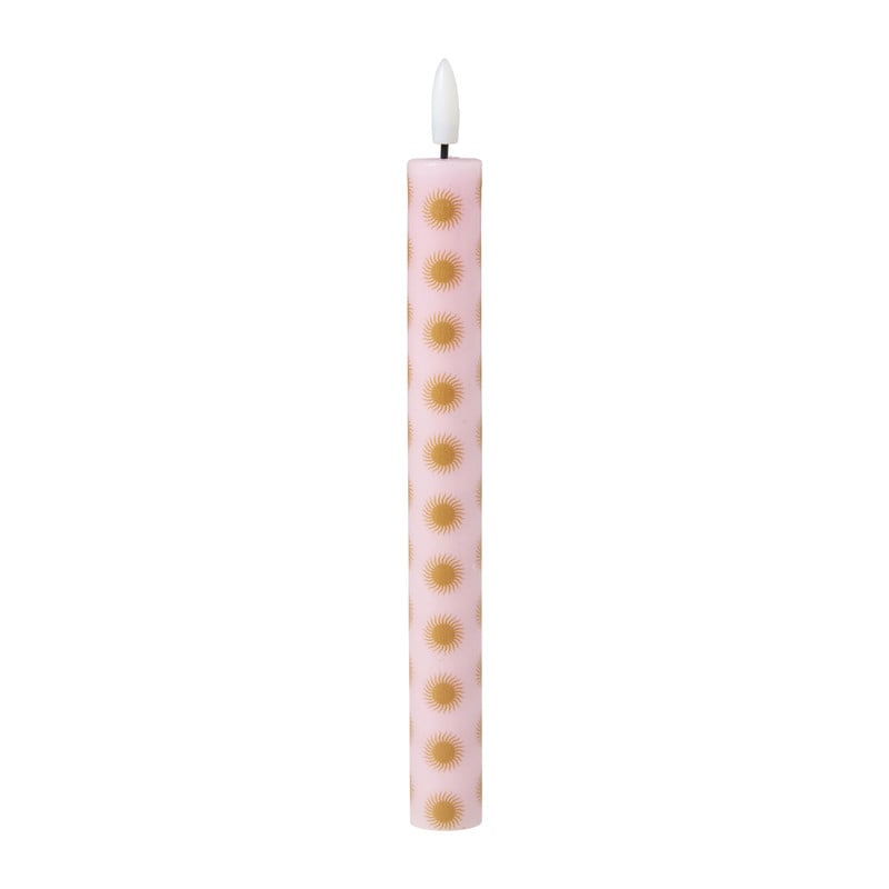 LED dinerkaars zonnetje - roze/oranje - 2.2x24.5 cm