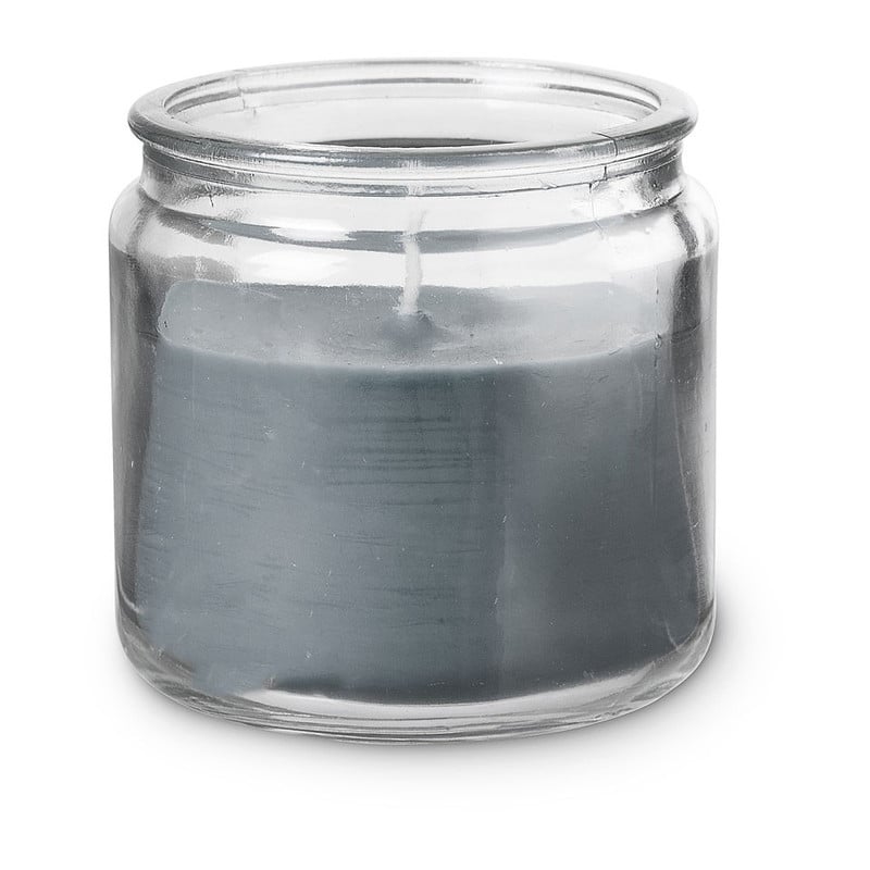 Kaars in glas - antraciet - 7.5x8.5 cm