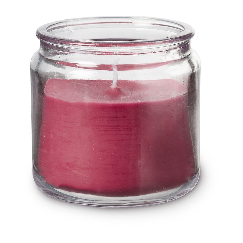 Kaars in glas - rood - 7.5x8.5 cm