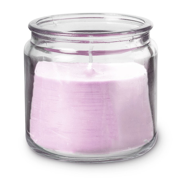 Kaars in glas - roze - 7.5x8.5 cm