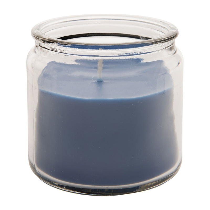 Kaars in glas - donkerblauw