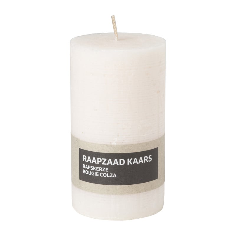 Kaars raapzaad - ivoor - ø7x12 cm