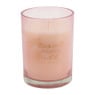 Kaars in houten doosje groot - 9.5x12.5 - roze