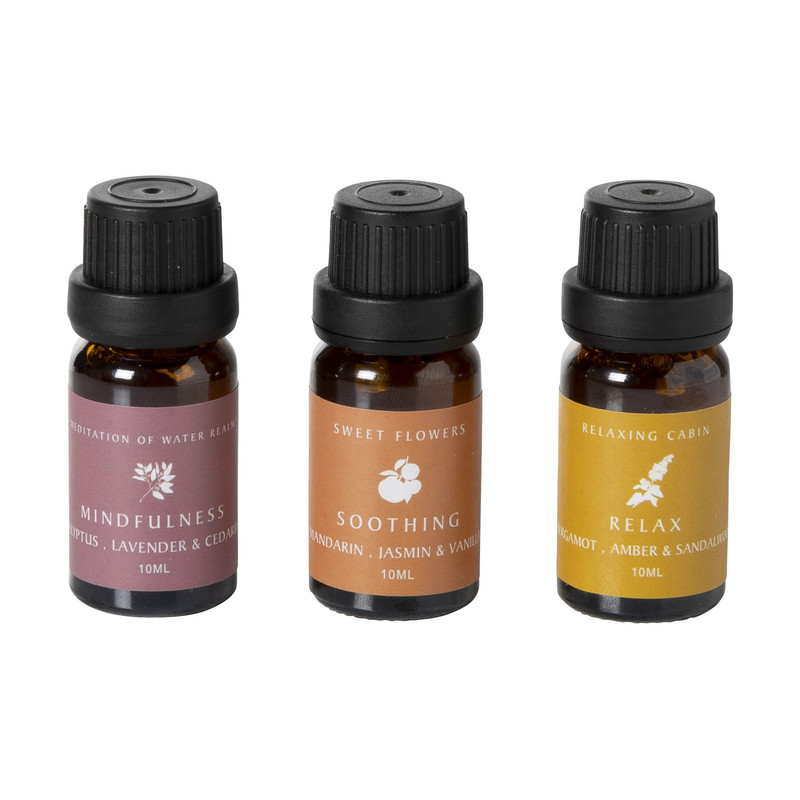 Cadeau set diffuser & olie - wit - 23x13.5x10 cm