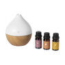 Cadeau set diffuser & olie - wit - 23x13.5x10 cm