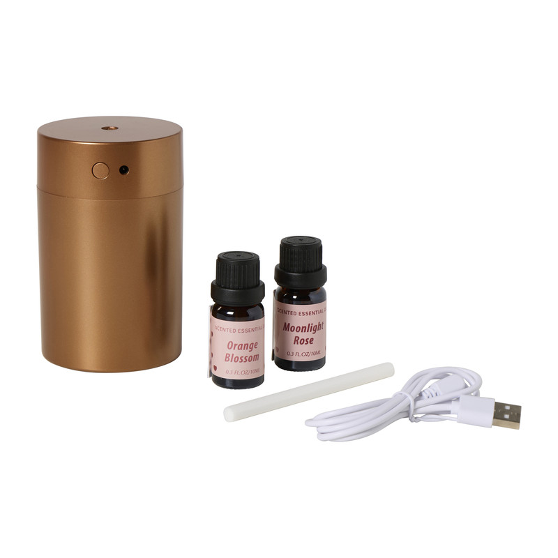 Diffuser giftset met twee vullingen - goudkleurig