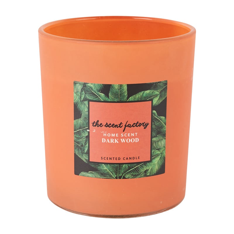 Home scent kaars in glas - Dark Wood - ⌀8.8x10 cm