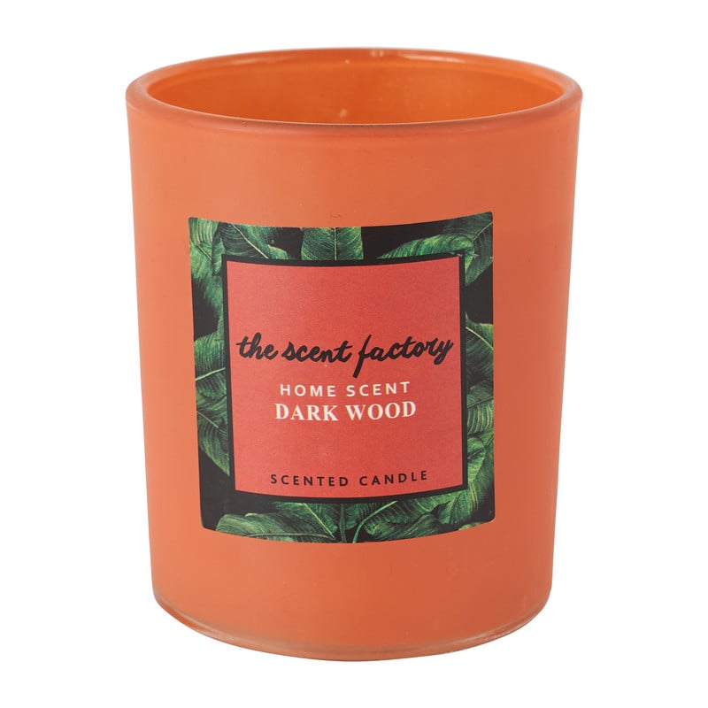 Home scent kaars in glas - Dark Wood - ⌀6x7.5 cm