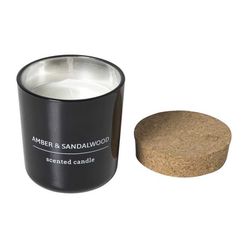 Geurkaars met refill - amber & sandalwood