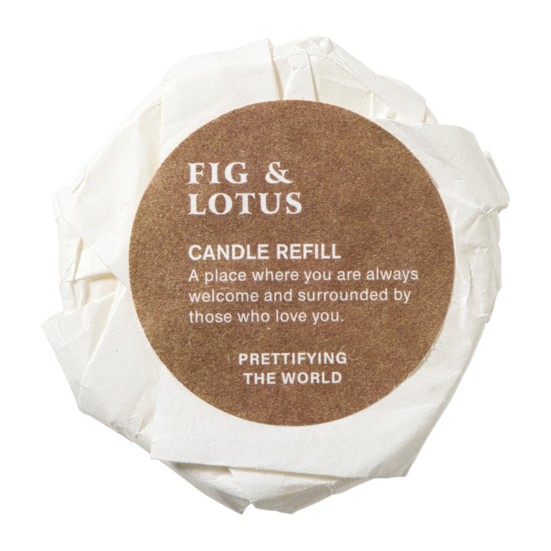 Geurkaars met refill - vijg & lotus