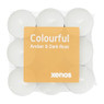 Geurwaxinelichten colourful - set van 18