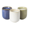 Geurkaars white linen & sea salt - blauw - ø8.2x9.3 cm
