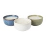 Geurkaars white linen & sea salt - blauw - ø13.2x6.8 cm