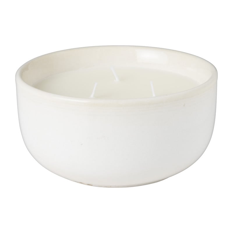 Geurkaars vanilla & warm musk - beige - ø13.2x6.8 cm