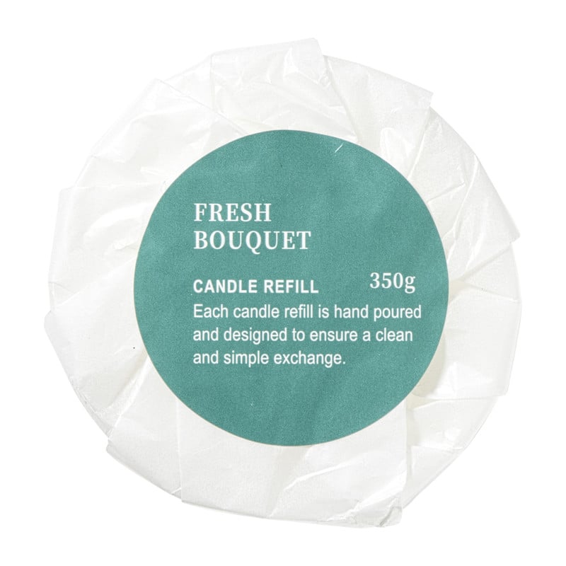 Navulling geurkaars - fresh bouquet - 350 gram