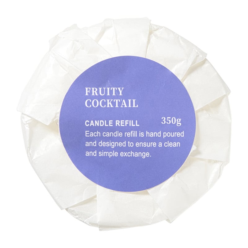 Navulling geurkaars - fruity cocktail - 350 gram