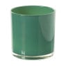 Waxinelichthouder - groen - ø10x10 cm