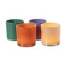 Waxinelichthouder - paars - ø10x10 cm
