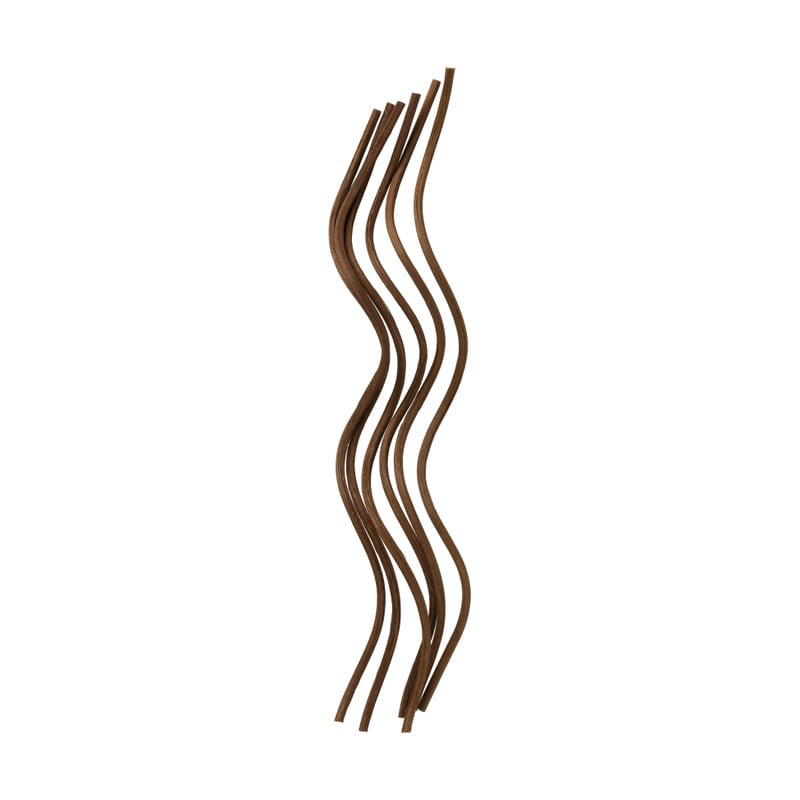 Geurstokjes swirl - bruin - set van 6