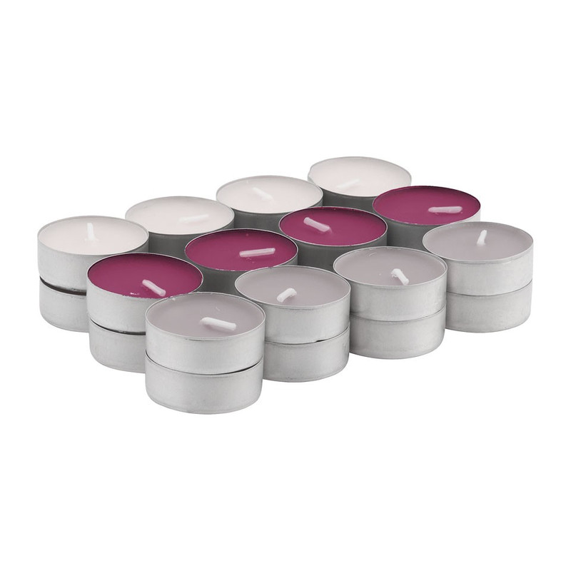 Spaas theelichten - Exotic Wood - 24 stuks - 4,5 branduren