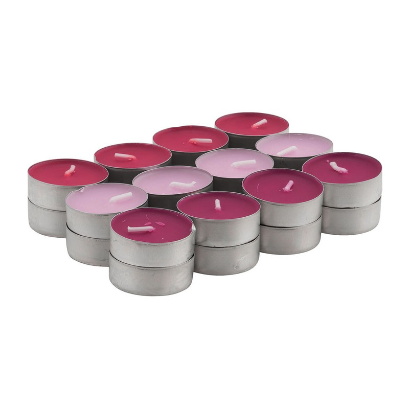 Spaas theelichten - Berry Cocktail - 24 stuks - 4,5 branduren
