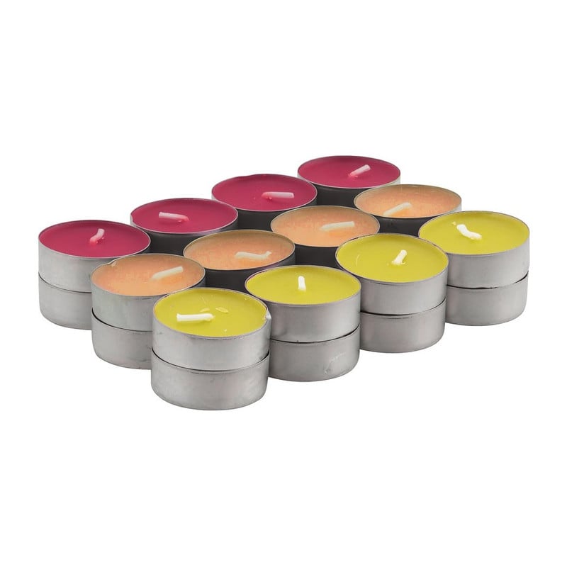 Spaas theelichten -Tropical Delight - 24 stuks - 4,5 branduren