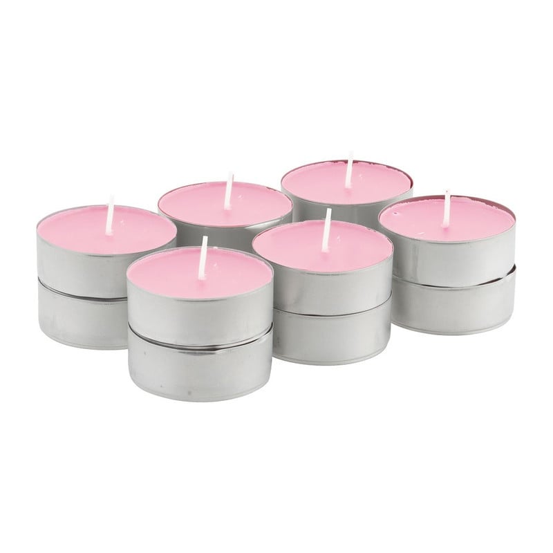 Spaas maxi-theelichten - Magnolia Blossom - 12 stuks - 10 branduren