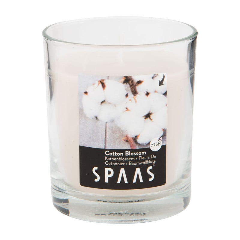 Spaas geurkaars in glas - Cotton Blossom