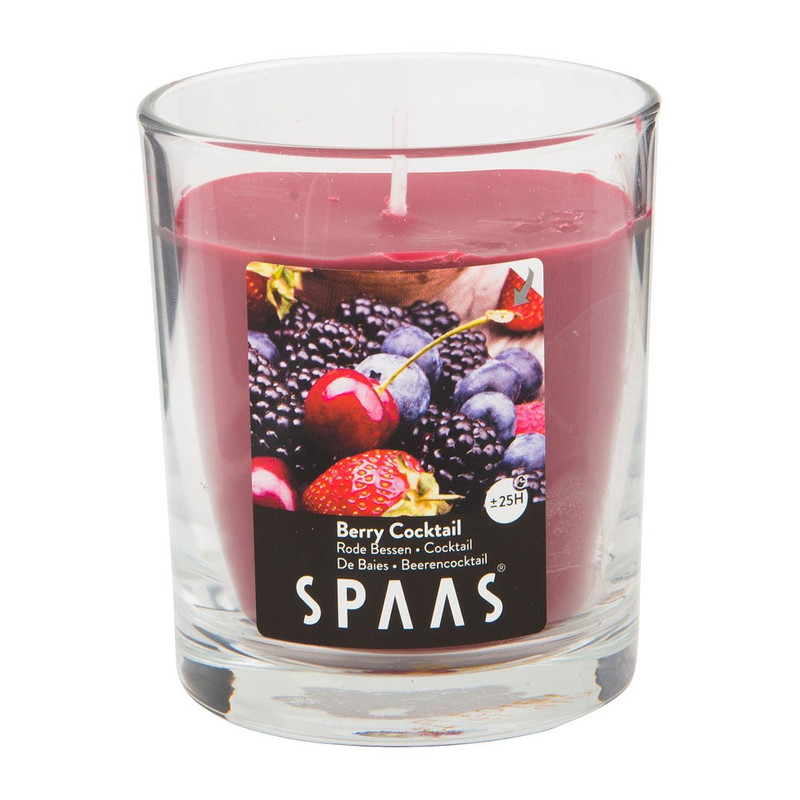 Spaas geurkaars in glas - Berry Cocktail