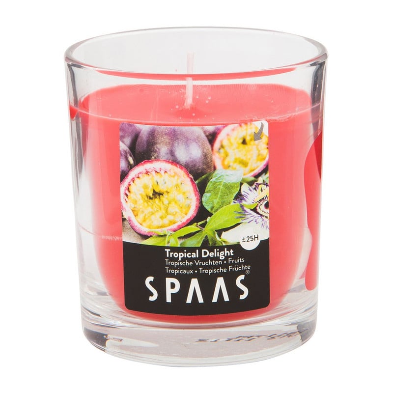 Spaas geurkaars in glas - Tropical Delight