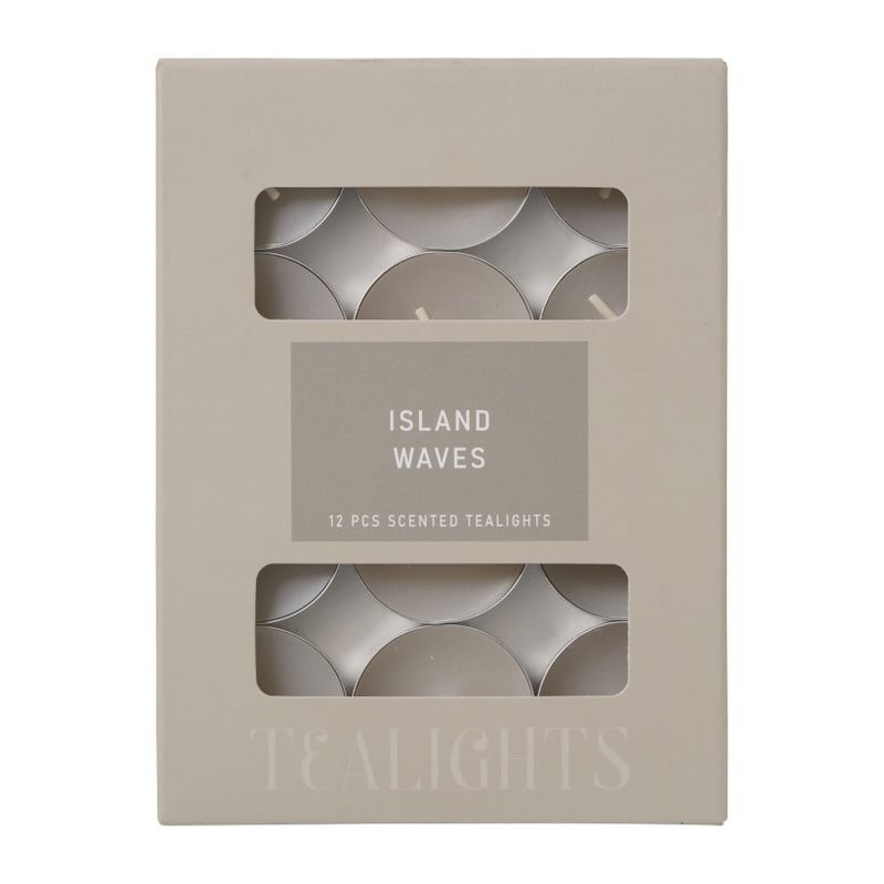 Geur waxinelichten island waves - set van 12