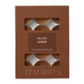 Geur waxinelichten velvet amber - set van 12