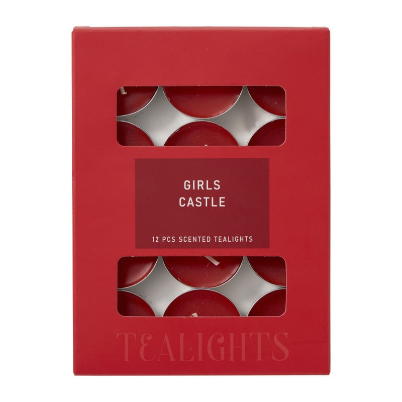 Geur waxinelichten girls castle - set van 12