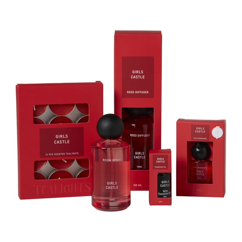 Geur waxinelichten girls castle - set van 12