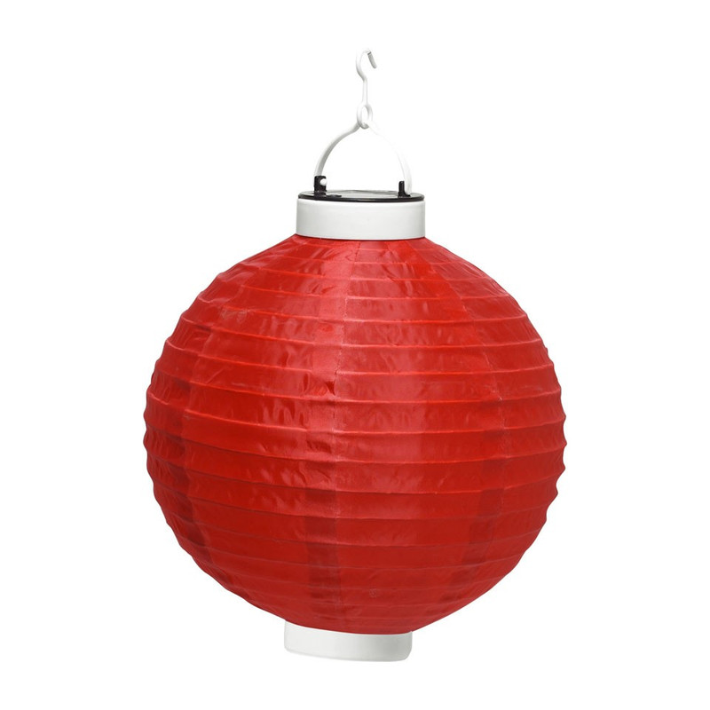 Solar tuinlampion rood