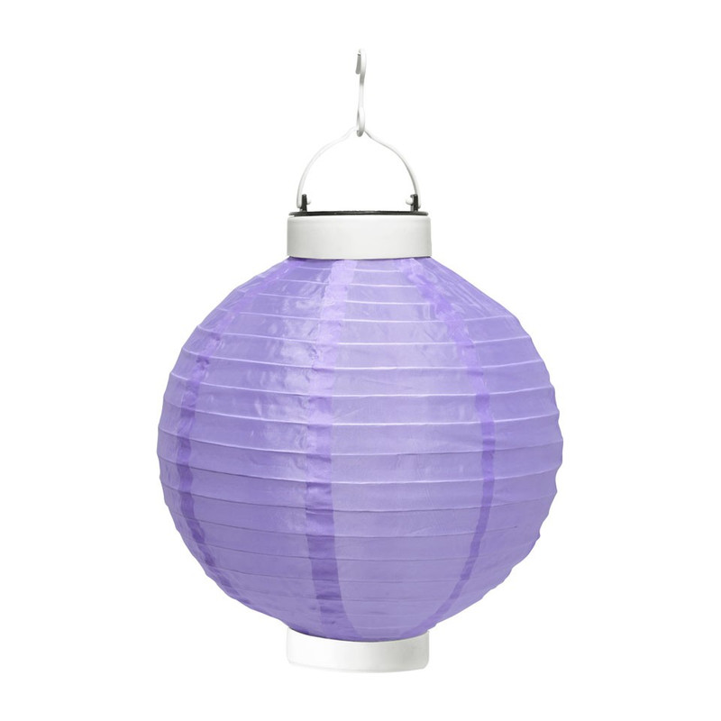 Solar tuinlampion paars