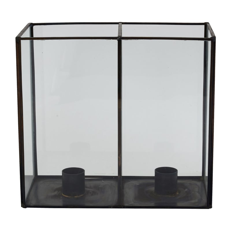 Vitrinekandelaar dubbel - 20x10x18 cm 