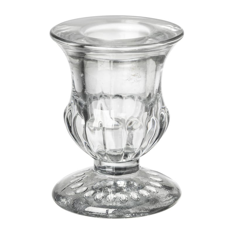 Kandelaar mini - glas - diverse varianten - ø5.5x5.8 cm
