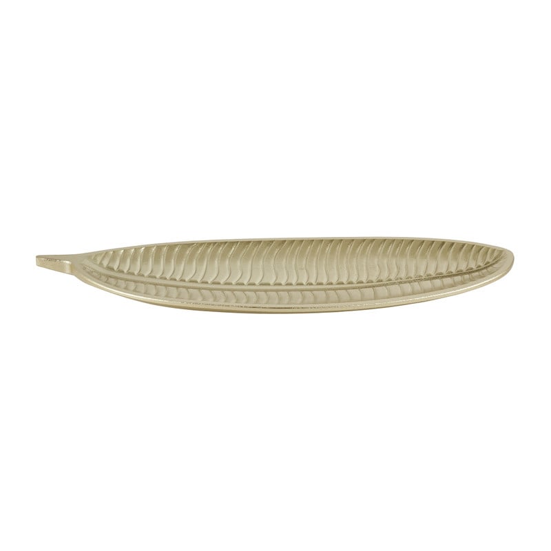 Decoratie plateau blad - goud - 40 cm 