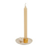 Dinerkaars schaaltje - tijger - wit/goud - Ø13 cm
