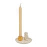 Dinerkaars schaaltje - aap - wit/goud - Ø13 cm