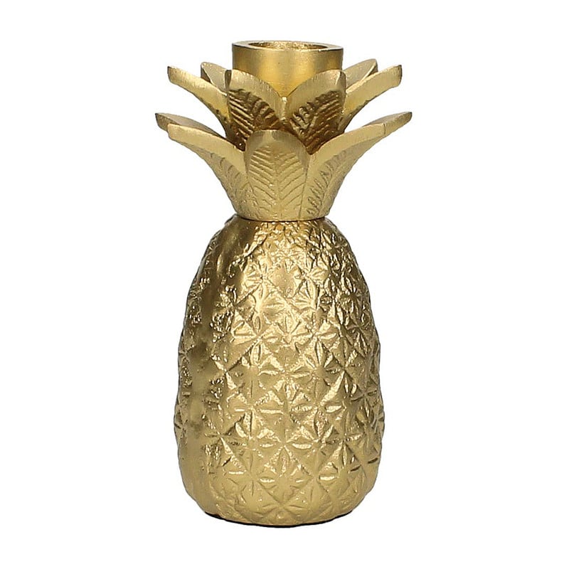 Kandelaar ananas - goud - 13 cm 