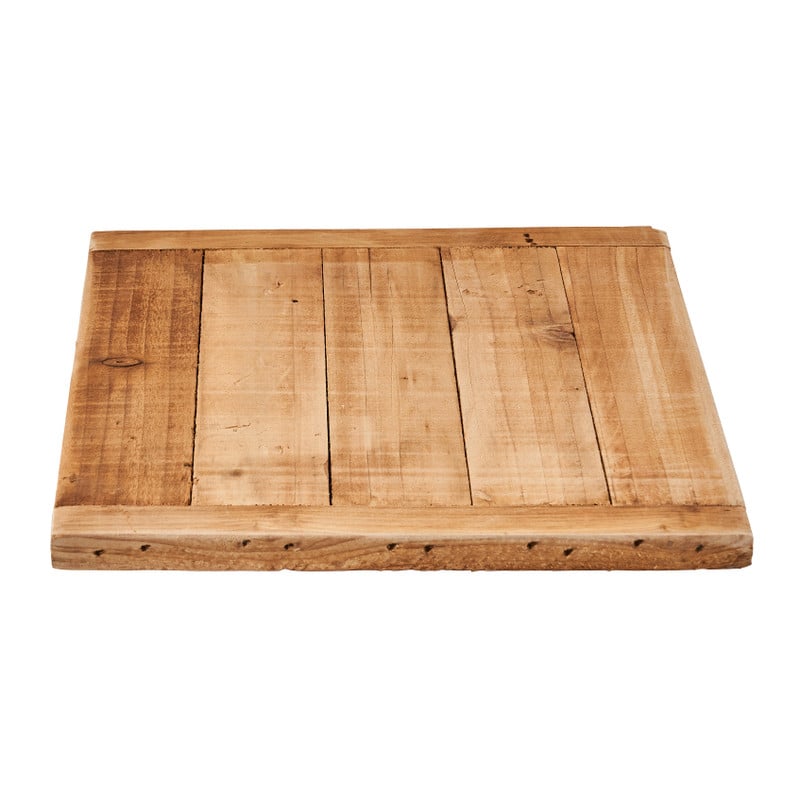 Houten plateau vierkant - 25x25x4 cm