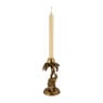 Dinerkaarshouder olifant - goud - Ø10 x H 18 cm