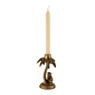 Dinerkaarshouder aap - goud - Ø10 x H 18 cm