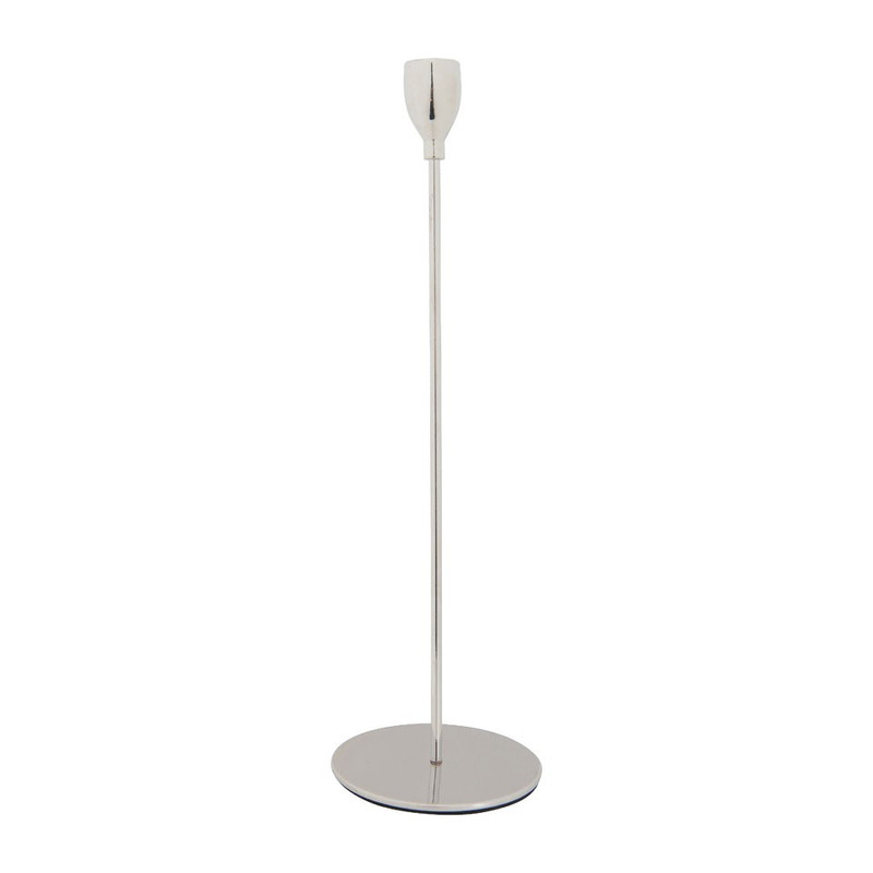 Kandelaar smal - 33 cm - zilverkleurig