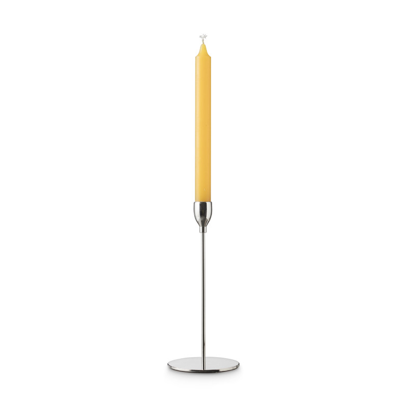 Kandelaar smal - 23 cm - zilverkleurig