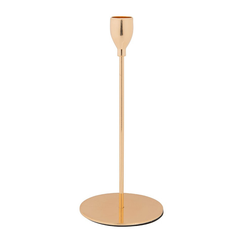Kandelaar smal - 23 cm - goudkleurig